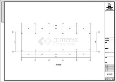 某经典标准型公司钢结构彩钢工程设计施工CAD图纸